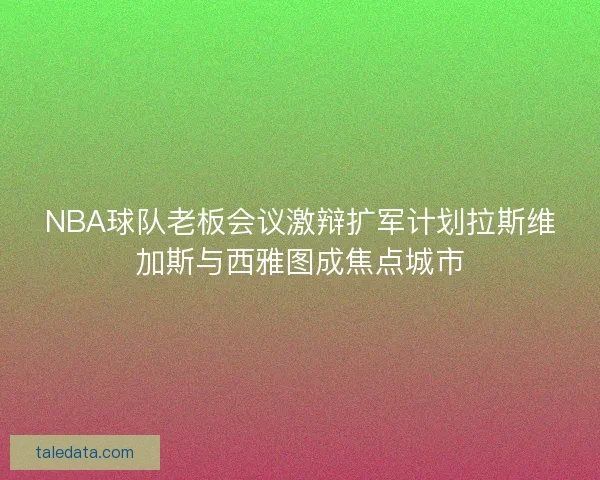 NBA球队老板会议激辩扩军计划拉斯维加斯与西雅图成焦点城市